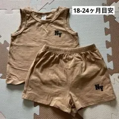 SHEIN セットアップ 18-24M 80-90cm ブラウン