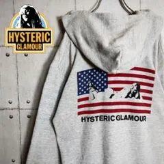 Hysteric Glamour　パーカー　ヒスガール　星条旗 メルカリ