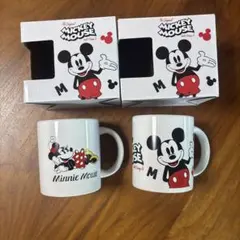 未使用　ミッキー　ミニー　マグカップ　２個セット
