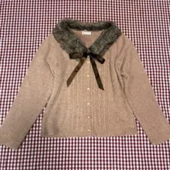 ファーカーディガン カーディガン