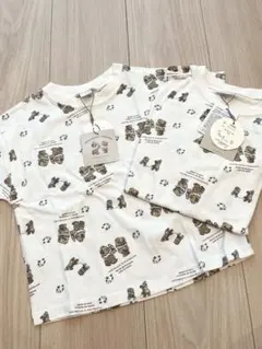 【新品】半袖Tシャツ 2枚セット　100 120 お揃い　tete a teteのサムネイル