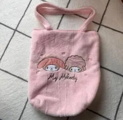 希少　平成レトロ　マイメロバッグ sanrio サンリオ マイメロ いちご エコバッグ はぎれ 希少 平成