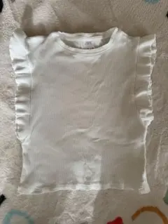 ZARA フリル付きノースリーブトップス 9