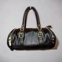 00s archive Boston bag leather gimmick