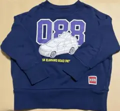 グリーンレーベル　100cmトレーナー トミカ パトロールカー　ネイビー