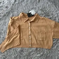 W CLOSET ボタン付きカーディガン