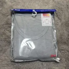 未開封 ヒートテック クルーネックT 九分袖 メンズ Mサイズ グレー