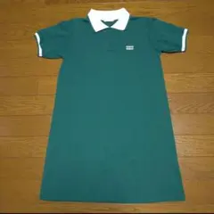 エヘカソポ ポロシャツ ワンピース フリーサイズ グリーン S M