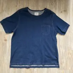 グラミチ　半袖ノーカラーデニムTシャツ　Mサイズのサムネイル
