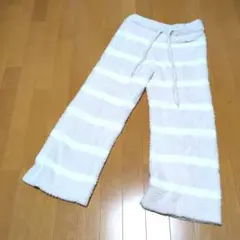 gelato pique ストライプワイドパンツ　レディースＦサイズ
