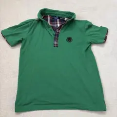 ポロシャツ チェック グリーン Y2K