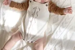 ドットトップス　ブラウン