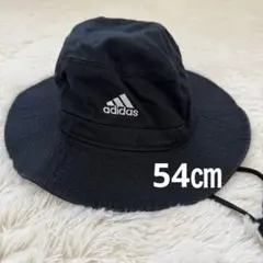 キッズ　adidas バケットハット　アディダス　ブラック　帽子　54㎝