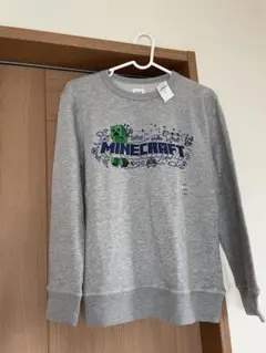 新品 ギャップキッズ マイクラ ロンＴ 150cm Minecraft グレー
