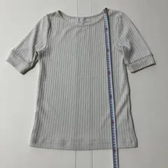 ROPE PICNIC リブニット 半袖 カットソー アイボリー　38のサムネイル