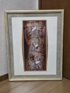 美品『マルクジャガール作』盃をかかげる二重肖像 絵画 人物画 人物 額装 額縁 マルクジャガール展 世界の名画 真作 RWmis10 Amazon.co.jp: シャガール・「酒杯をかざす二重肖像」 プリキャンバス
