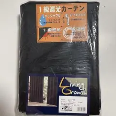 1級遮光カーテン 100x178cm 2枚組 ブラック