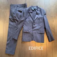 EDIFICE メリノウール ビジネススーツ グレー