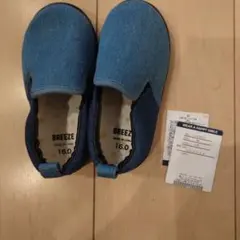 BREEZE スリッポン 16.0cm デニムブルー