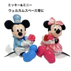 ウェルカムドールに♡ディズニー ミッキー＆ミニー ぬいぐるみ 電報 NTT限定