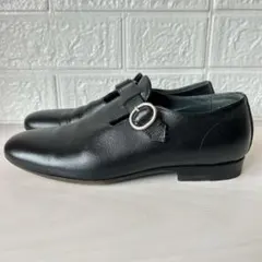 TO&CO Tストラップ シューズ 黒 レザー 36