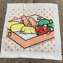 レア新品 ☆ ぐてたま　タオルハンカチ　ハンカチ　サンリオ　だし巻き卵