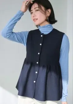 アンフィーロペプラムジレ　ネイビーM