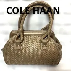 未使用品Cole Haanハンドバッグコールハーン パイソン柄レザースエード茶 新品未使用Cole Haanハンドバッグコールハーン パイソン柄レザー