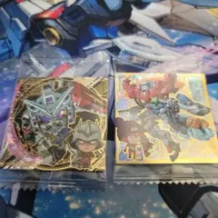 ガンダム シールウエハース vo.4 ジークアクス&マチュ　白いガンダム&シャア