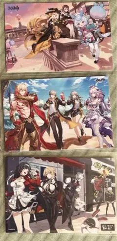 原神　スタレ　ゼンゼロ　共通　ポストカード　3種