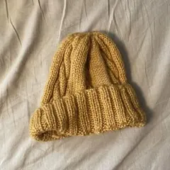【朝様専用】　ニット帽黄色　バラ売り