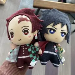 新品未使用★キーホルダー★BIG★鬼滅の刃★炭治郎★冨岡義勇★ぬいぐるみ★