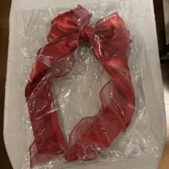 ヘアクリップ ロングリボン バレッタ 新品未使用