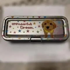 平成レトロ　筆箱 ３段缶ペンケース　ドッグのサムネイル