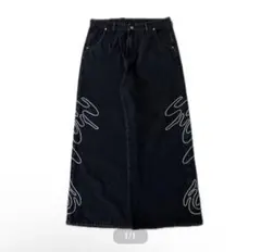 デニムワイドパンツ　traum super buggy denim ストリート