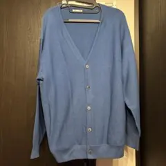GU メンズ カーディガン ブルー Lサイズ