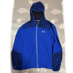 UNDER ARMOUR フード付きパーカー MDサイズ 青／黒／柄