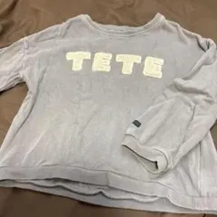 TETE ロゴ トレーナー