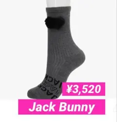 新品■3,520円【ジャックバニー 】レディース　ミドルソックス　ゴルフウェア