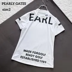 パーリーゲイツ PEARLYGATES 半袖 モックネックシャツ サイズ0（S 