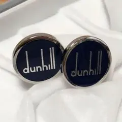 dunhill ダンヒル カフスSIGNATUREスターリングシルバー×ブラック 