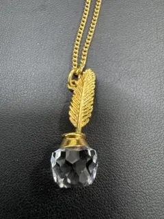 スワロフスキー Swarovski フェザー 羽 ネックレス