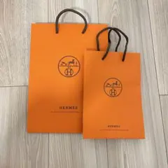 【新品未使用】エルメス 紙袋 ショッパー 2枚セット ギフト用