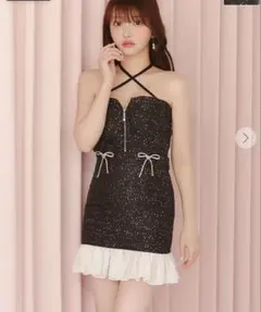 jewels リボンマーメイドキャミソールドレス Sサイズ ブラック - メルカリ