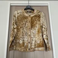 レオナール ファッション 長袖 コットン カーディガン L 美品のサムネイル