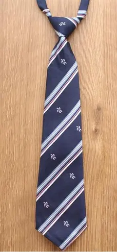 送料無料LB5-5 ストライプ柄 学生服用ネクタイ サイズ調節可能 ネイビー