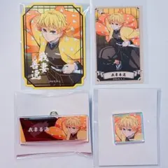 鬼滅の刃 我妻善逸 ネームプレート アクリルタイル ステッカー イラストカード