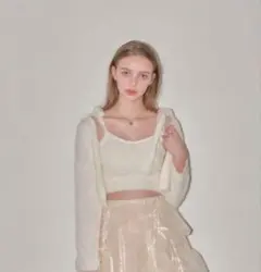 【Treat urself】shaggy camisole cardiganのサムネイル