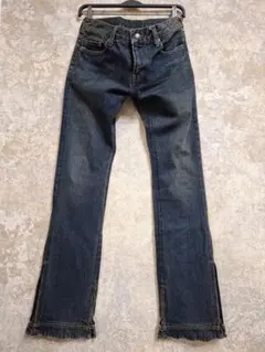 archive y2k RICO デニムパンツ 裾ダブルジップ フレア ジーンズ