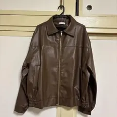 レザージャケット ブラウン